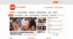 Desktop Screenshot of ile-de-france.cfdt.fr