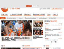 Tablet Screenshot of ile-de-france.cfdt.fr